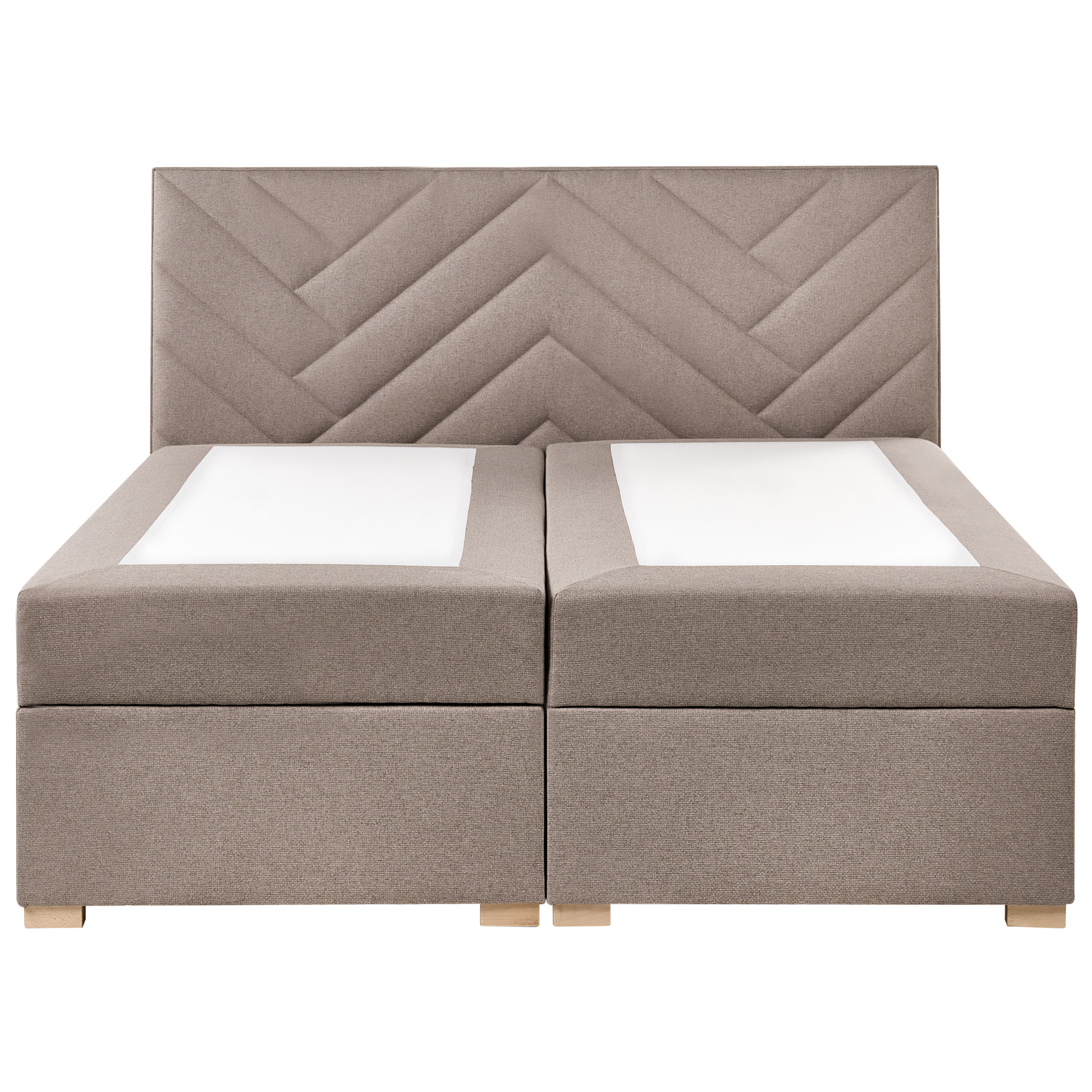 Kontinentalsäng med förvaring ESQUIRE Taupe 160 x 200 cm