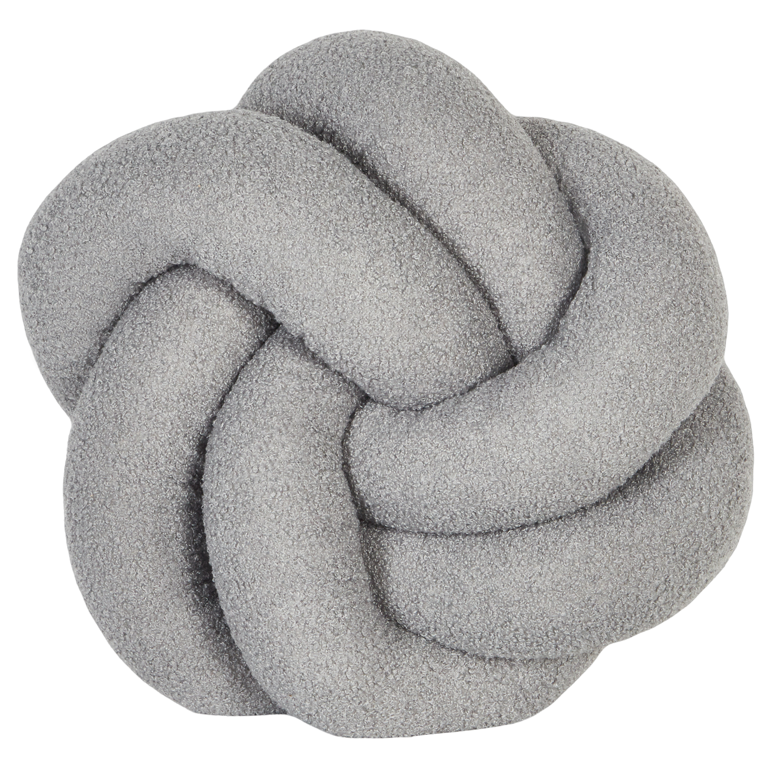 Prydnadskudde ANGELONIA 45 x 45 cm Bouclé Grå Monokromt