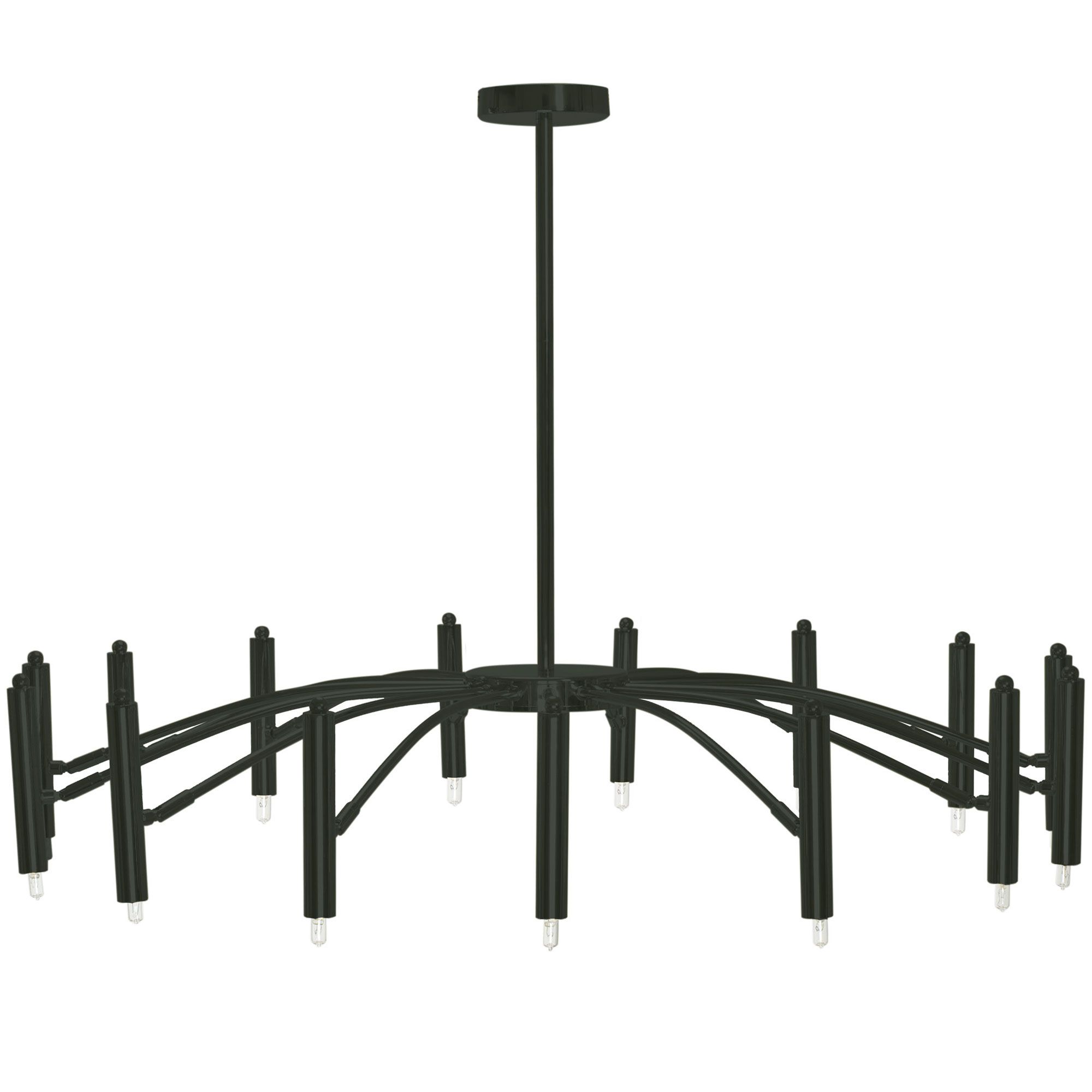 TOOLIGHT hängande taklampa APP1196-15CP Svart 97x97x68cm