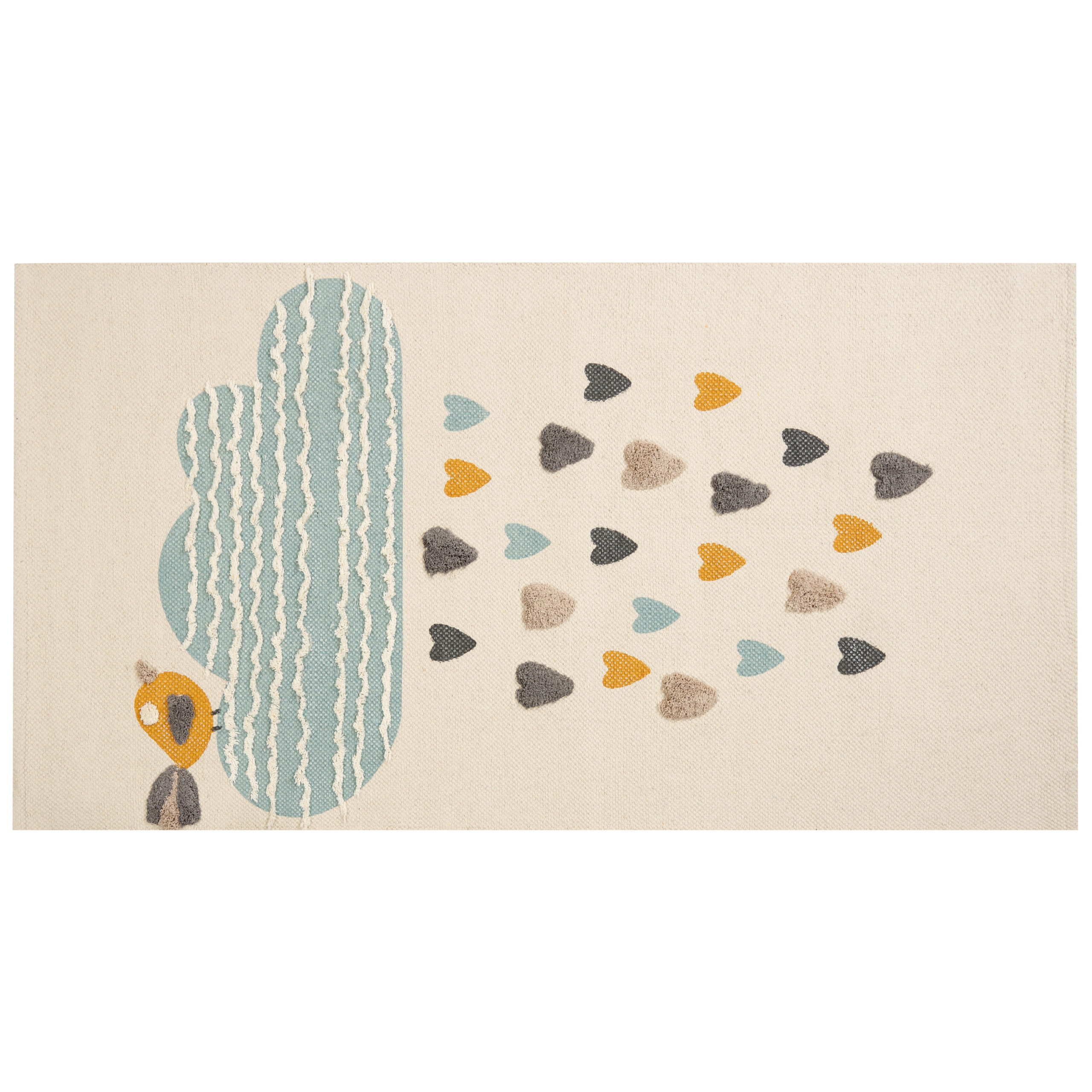 Barnmatta BLANG Beige 80 x 150 cm Bomull