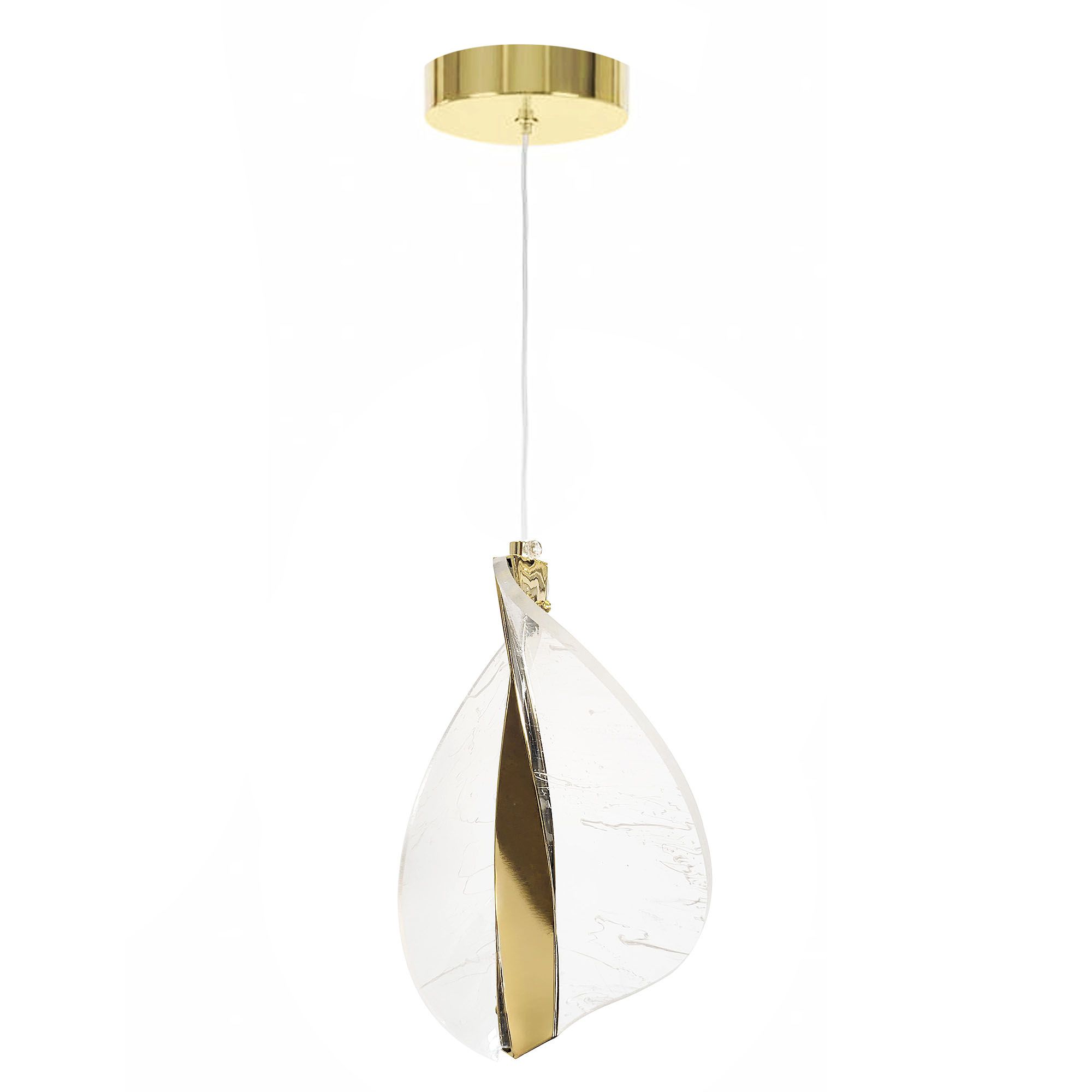 TOOLIGHT hängande taklampa G129-CP LED Guld 16x16x20cm