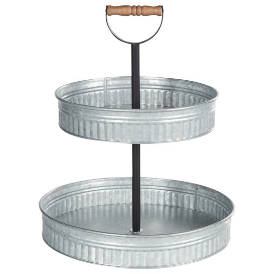 Tårtställ med 2 våningar KOUIGN Silver