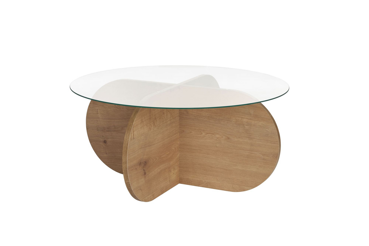 Norda Design Modernt soffbord, härdat glas, 75 x 35 x 75 cm | 100% melaminbelagt | Stilrent och hållbart
