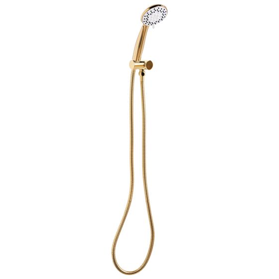Duschhuvud och slangkit MACAY 3 strållägen Guld