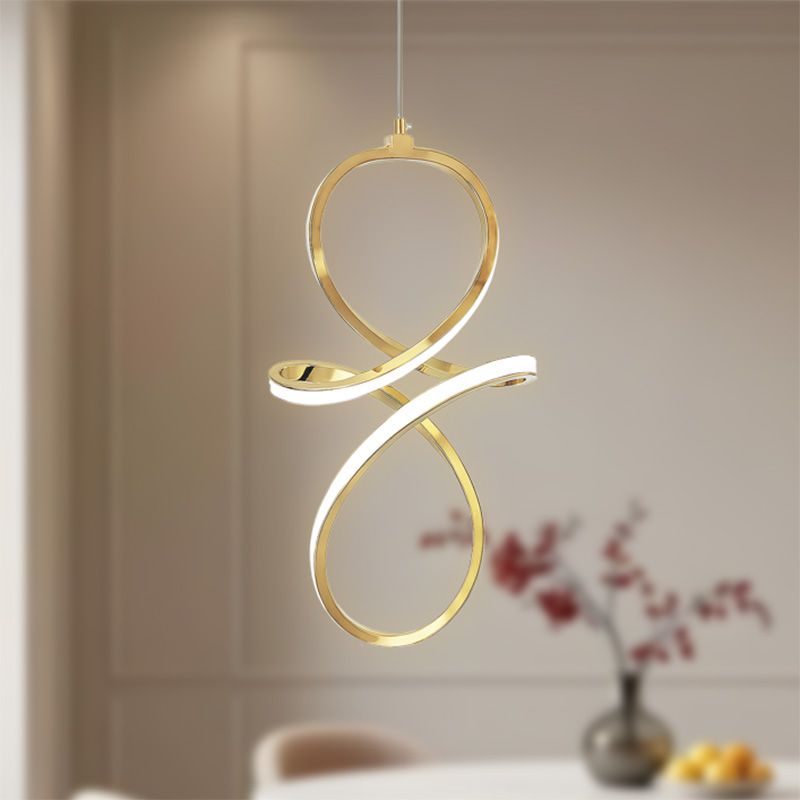 TOOLIGHT hängande taklampa LHJ091-1CP LED Guld 21x34x100cm