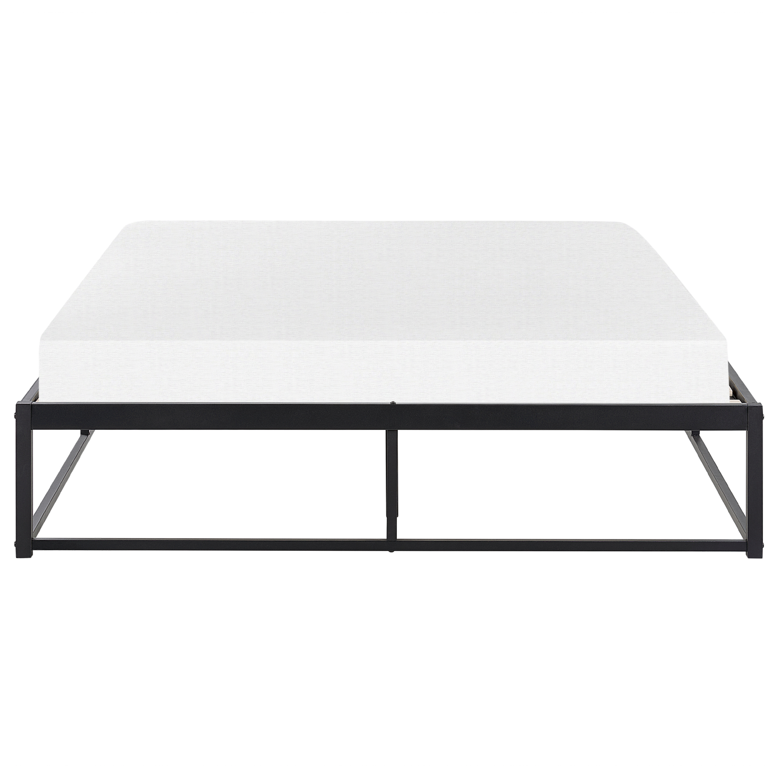 Säng med lamellram Metall VIRY 140 x 200 cm Svart