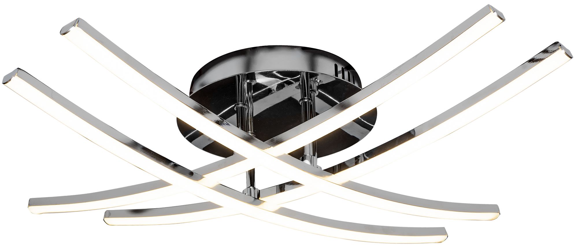 TOOLIGHT taklampa LED APP398-C Krom 58x58x10cm