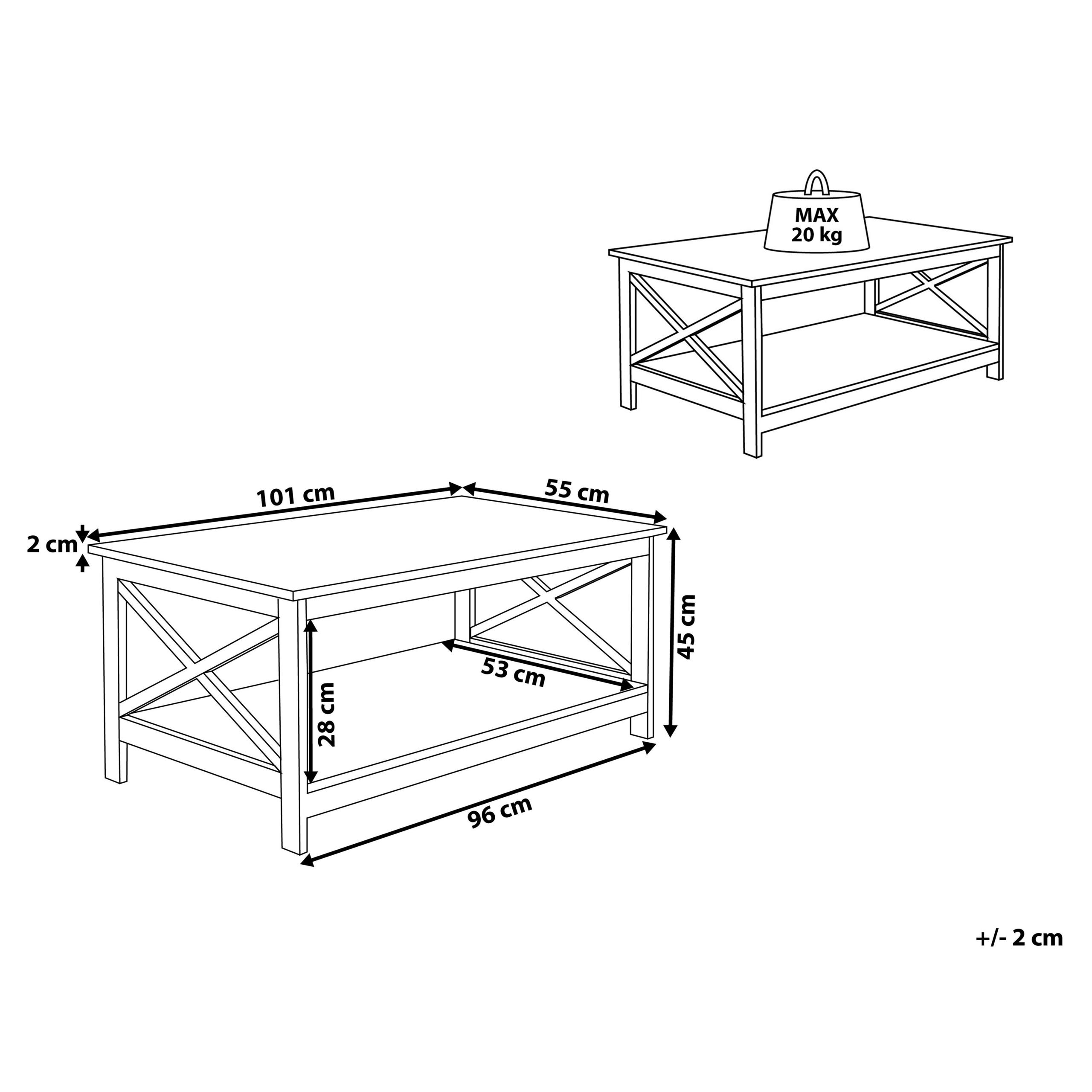 Soffbord FOSTER Vit