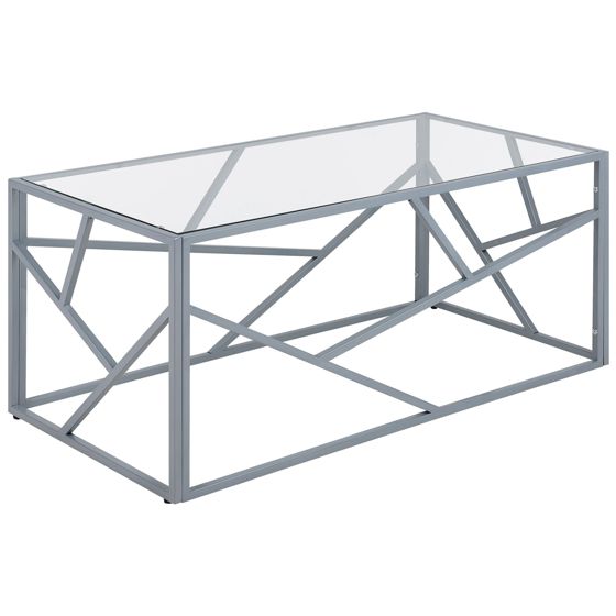 Soffbord ORLAND Glas Silver