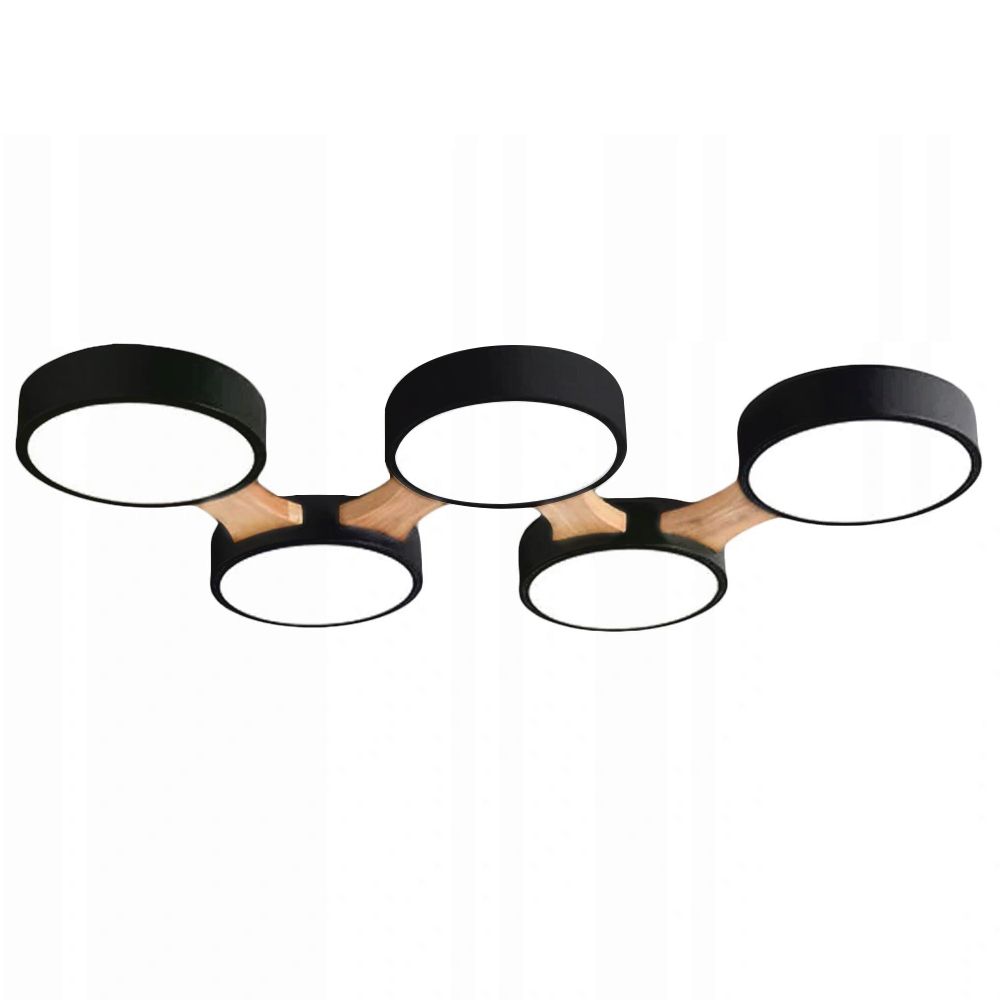 TOOLIGHT taklampa APP526-5C FLAT Svart 95x35x3,5cm