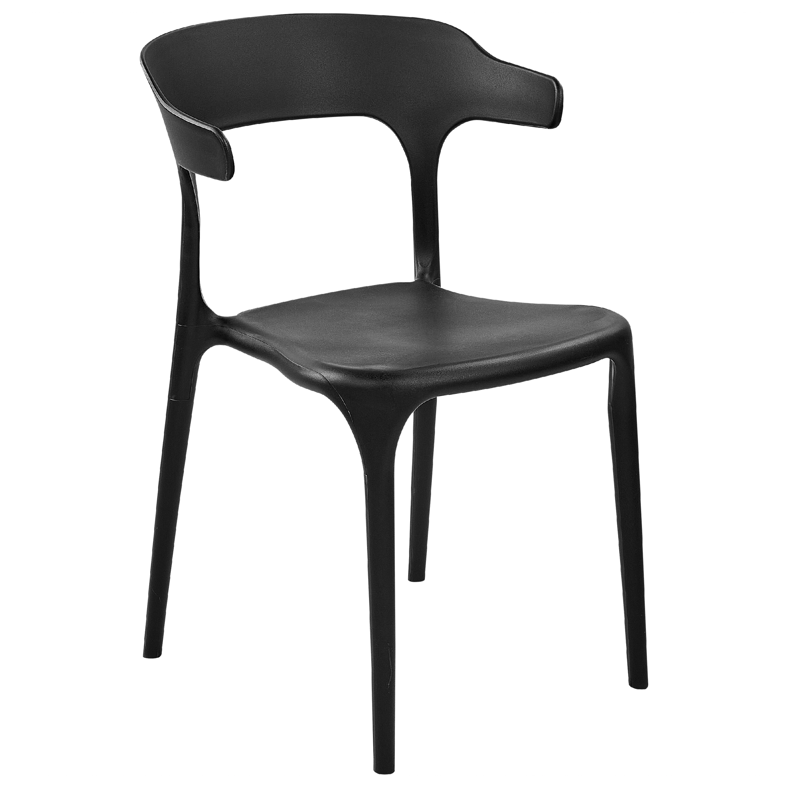 Set med 8 matstolar GUBBIO Svart