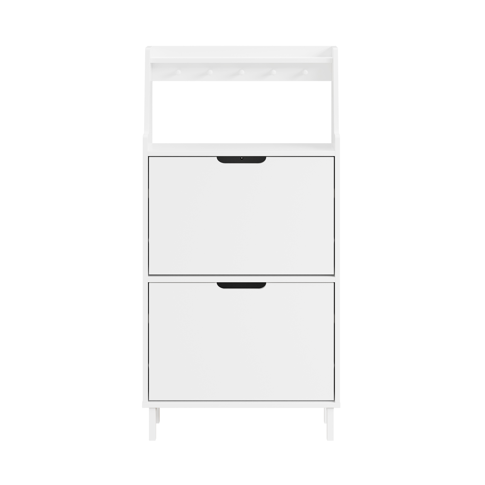 Entréskåp med två skorlådor vit 56.4x19x119 cm FSR221-W