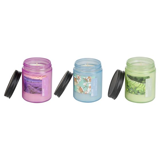 Doftljus 3-pack FRUITY BLOOM Sojavax Friska doftnoter Blommiga doftnoter