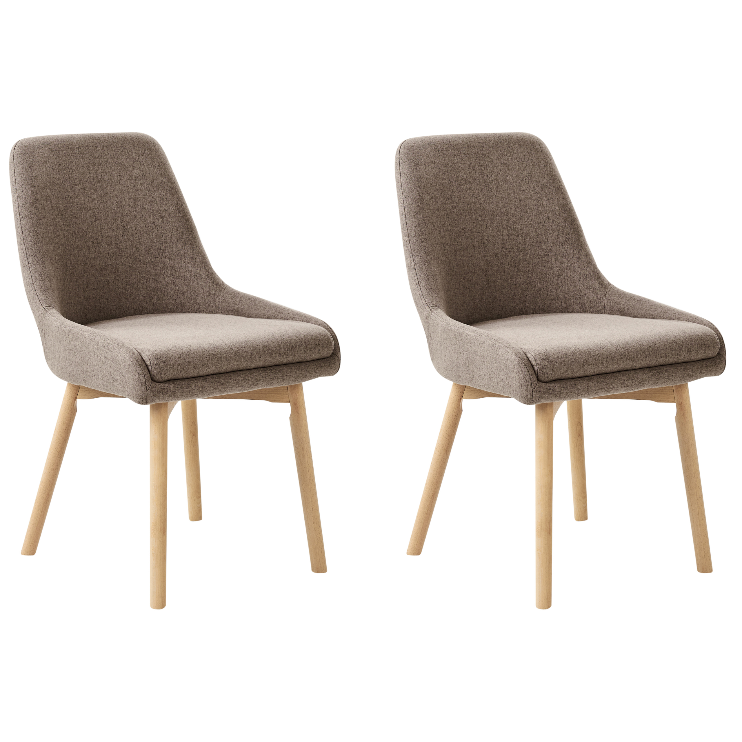 Set med 2 matstolar MELFORT Brun