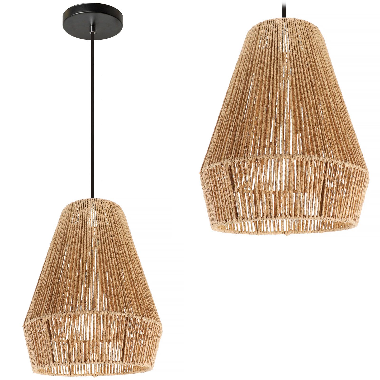 TOOLIGHT hängande taklampa APP1310-CP BOHO Brun 40x30x40cm