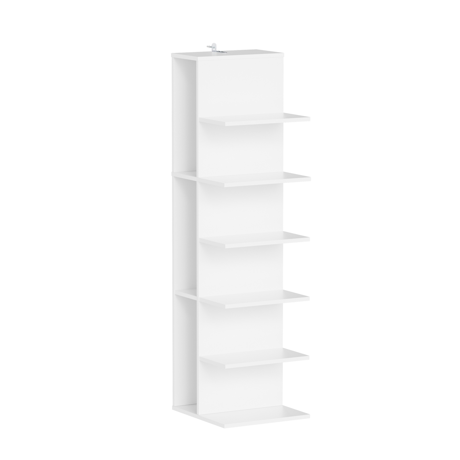 Bokhylla med öppna hyllor vit 30.0x32.5x110.5 cm STR14-W