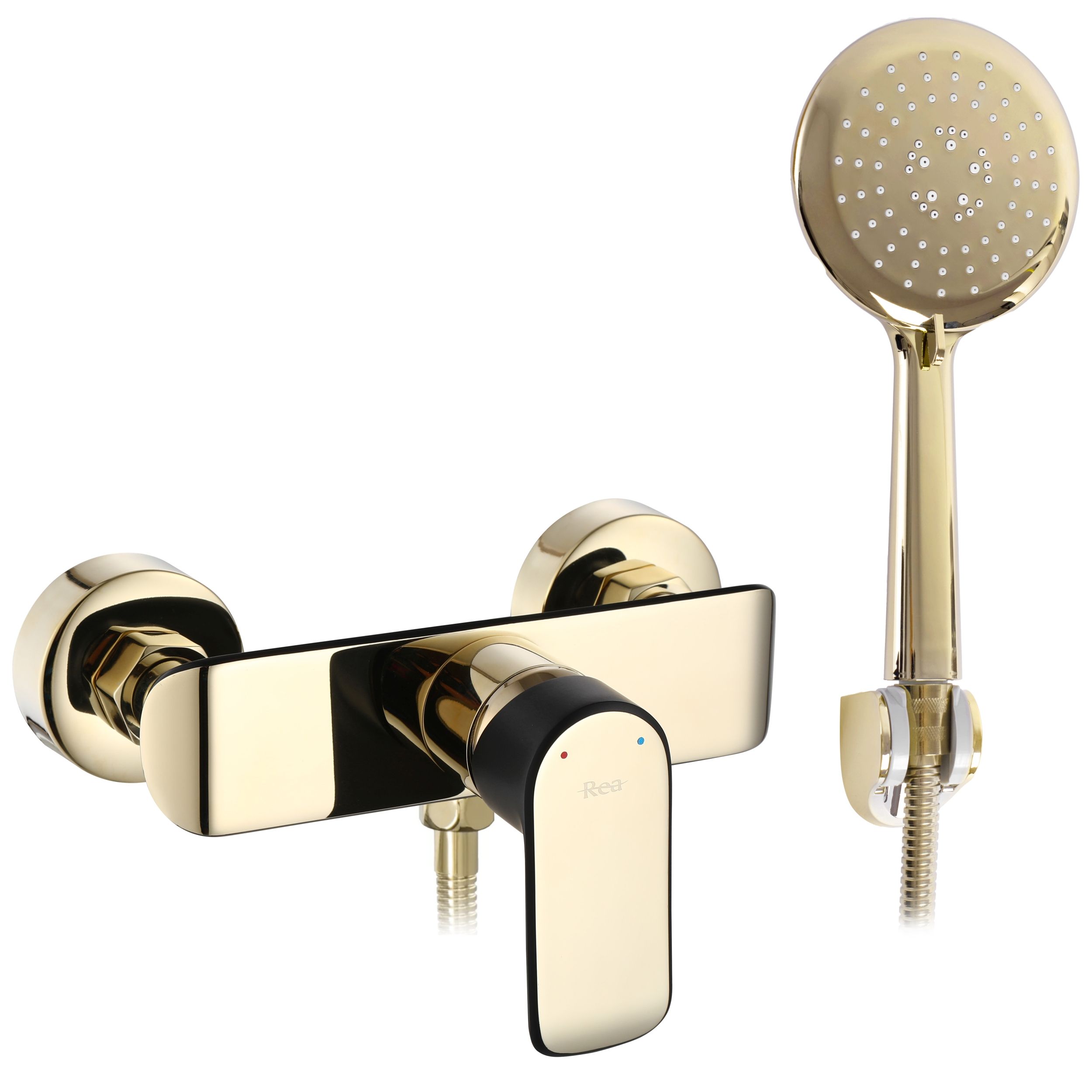 REA Duschblandare MY1805-8BG BLOOM Svart/Guld, 13,5x18,5x9,5cm