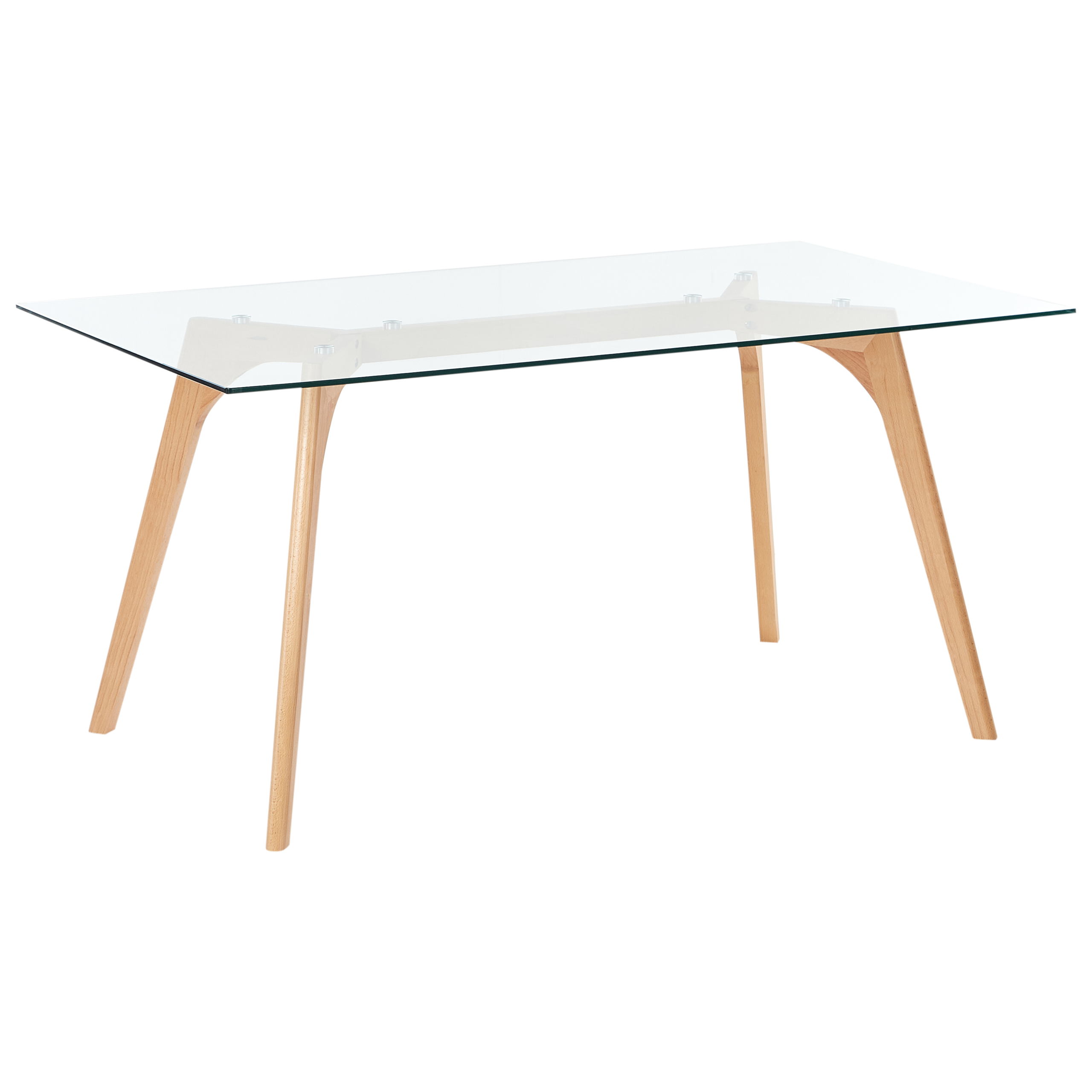 Matbord HUDSON Transparent 160 cm 90 cm Härdat glas