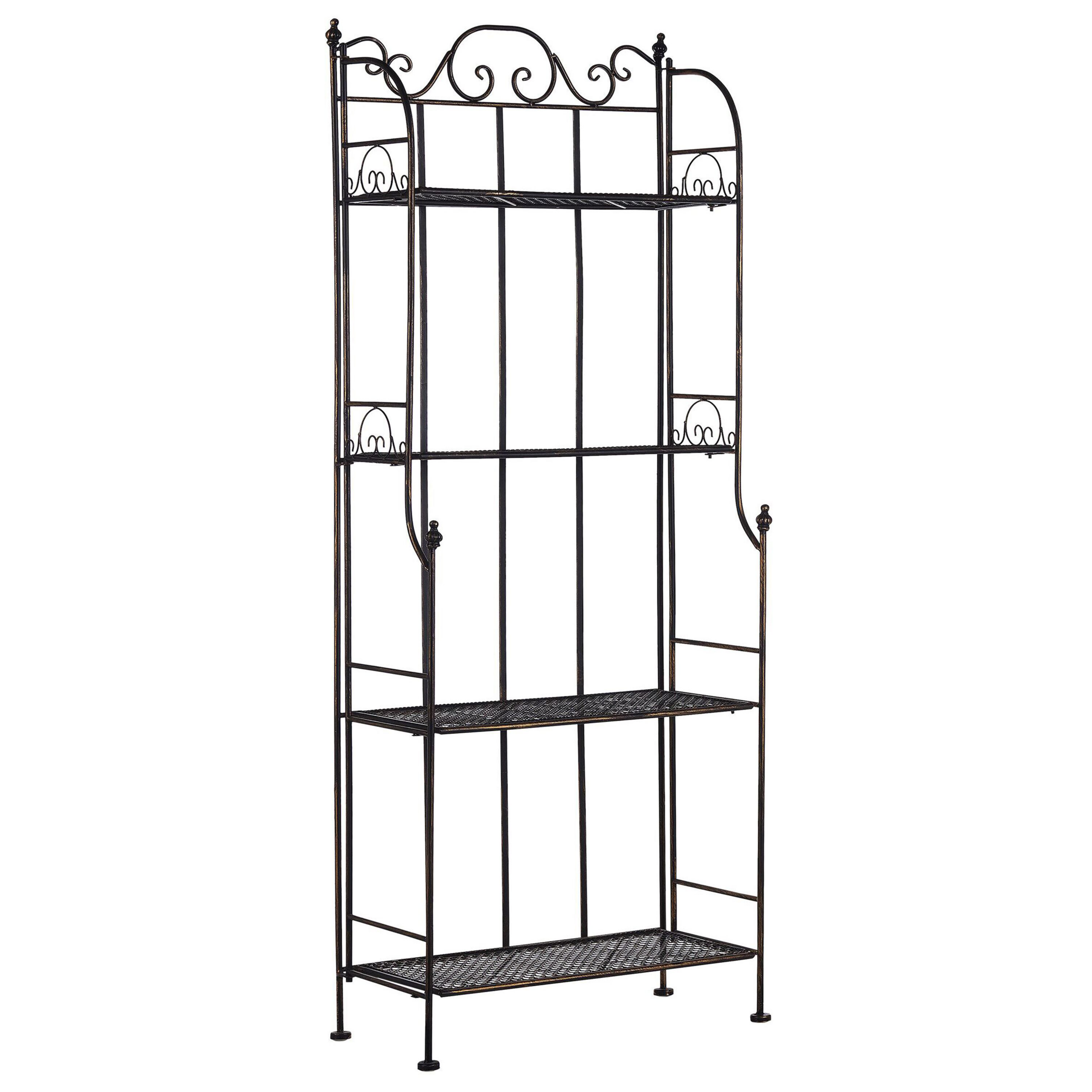 Hylla ISERNIA 61 cm 155 cm Metall Svart