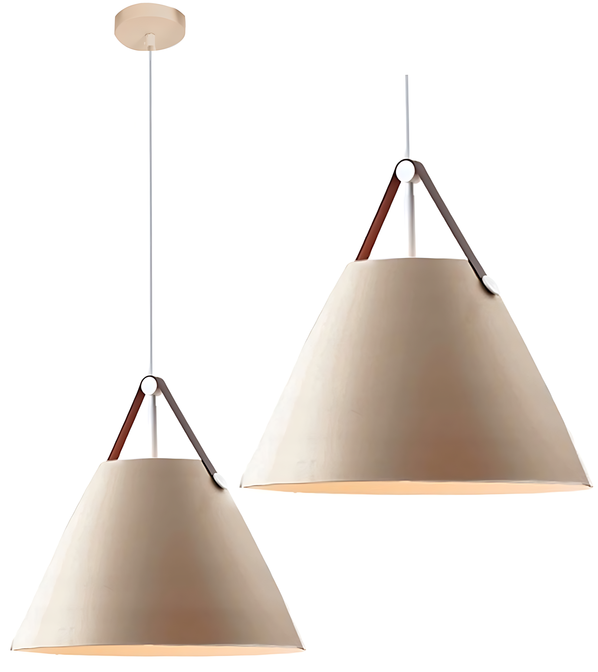 TOOLIGHT hängande taklampa APP159-1CP BUFFO Beige 105x27x105cm