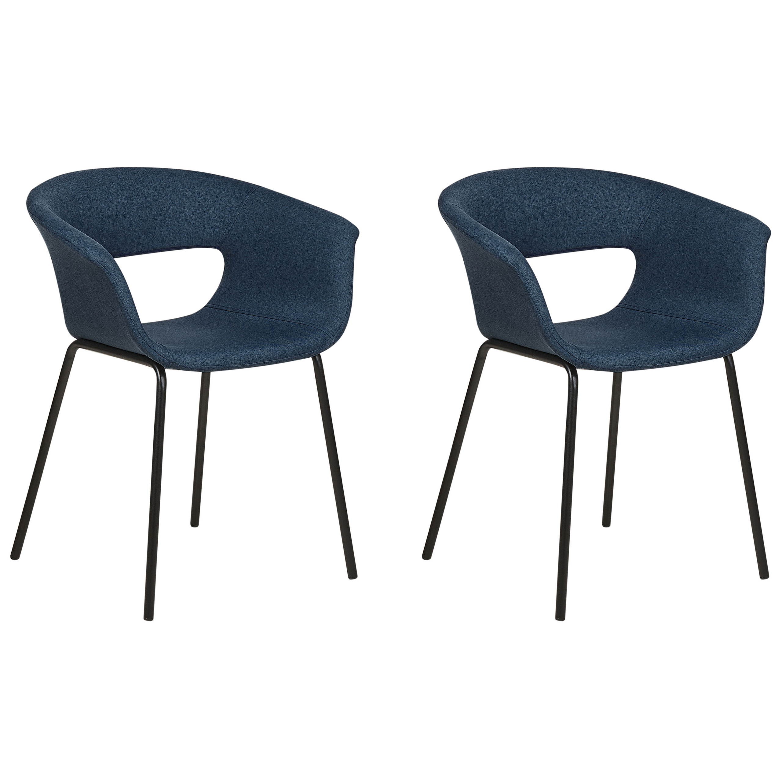 Set med 2 matstolar ELMA Mörkblå
