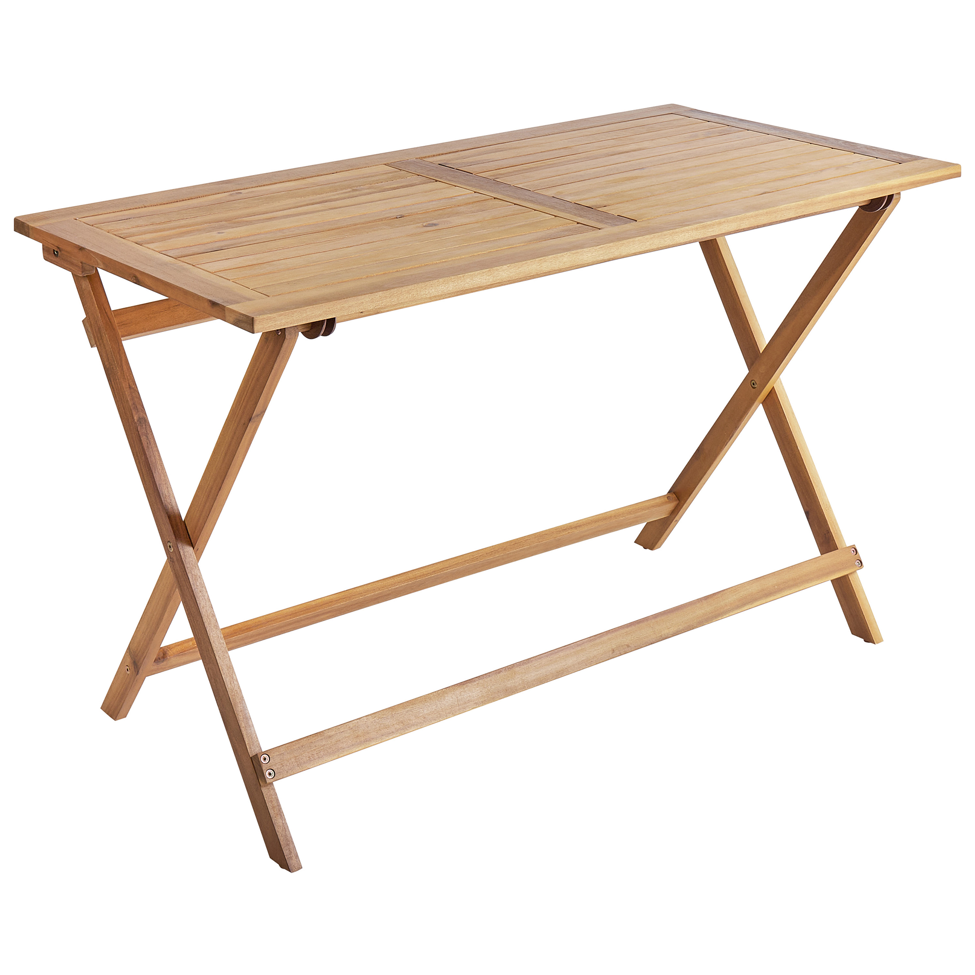 Trädgårdsmatbord PROSSEDI 120 cm 60 cm Akaciaträ Brun