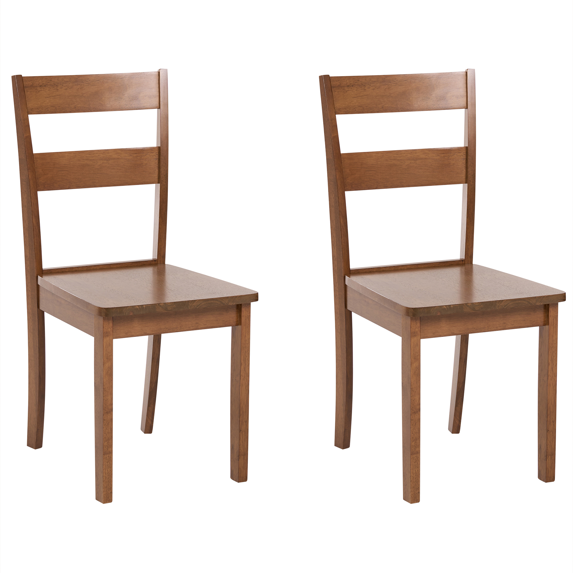 Set med 2 matstolar GEORGIA Trä Brun