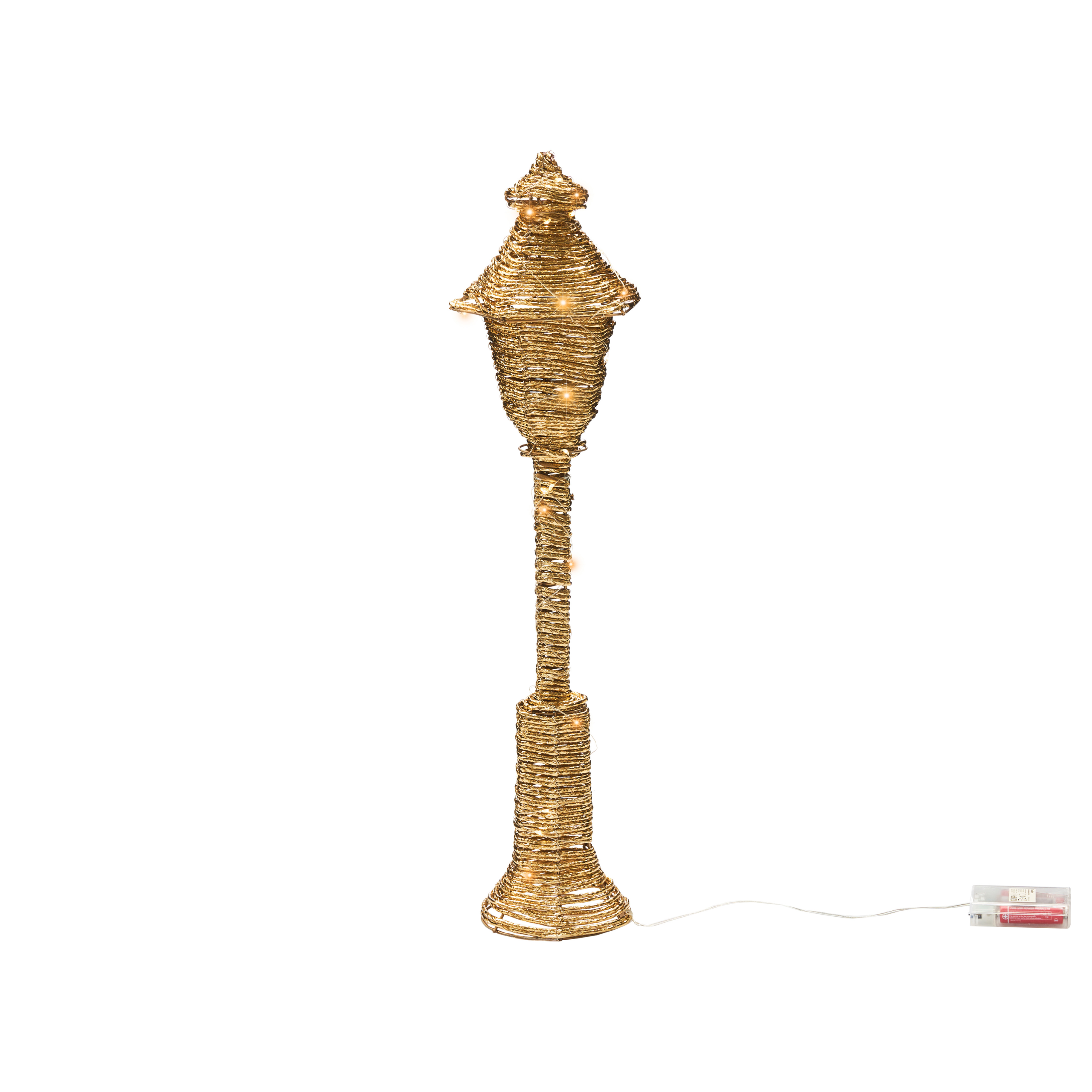 Julpynt LED ALFTANES 62 cm Stolplampa Guld