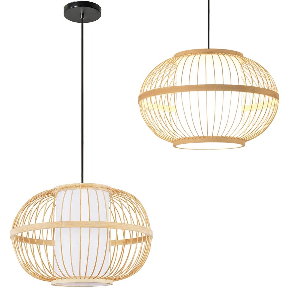 TOOLIGHT hängande taklampa APP1632-1CP BOHO 50CM Beige 50x50x28cm