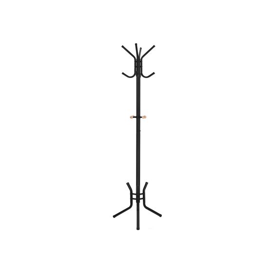 Songmics klädhängare, 12 krokar, 176 cm, svart, RCR17B