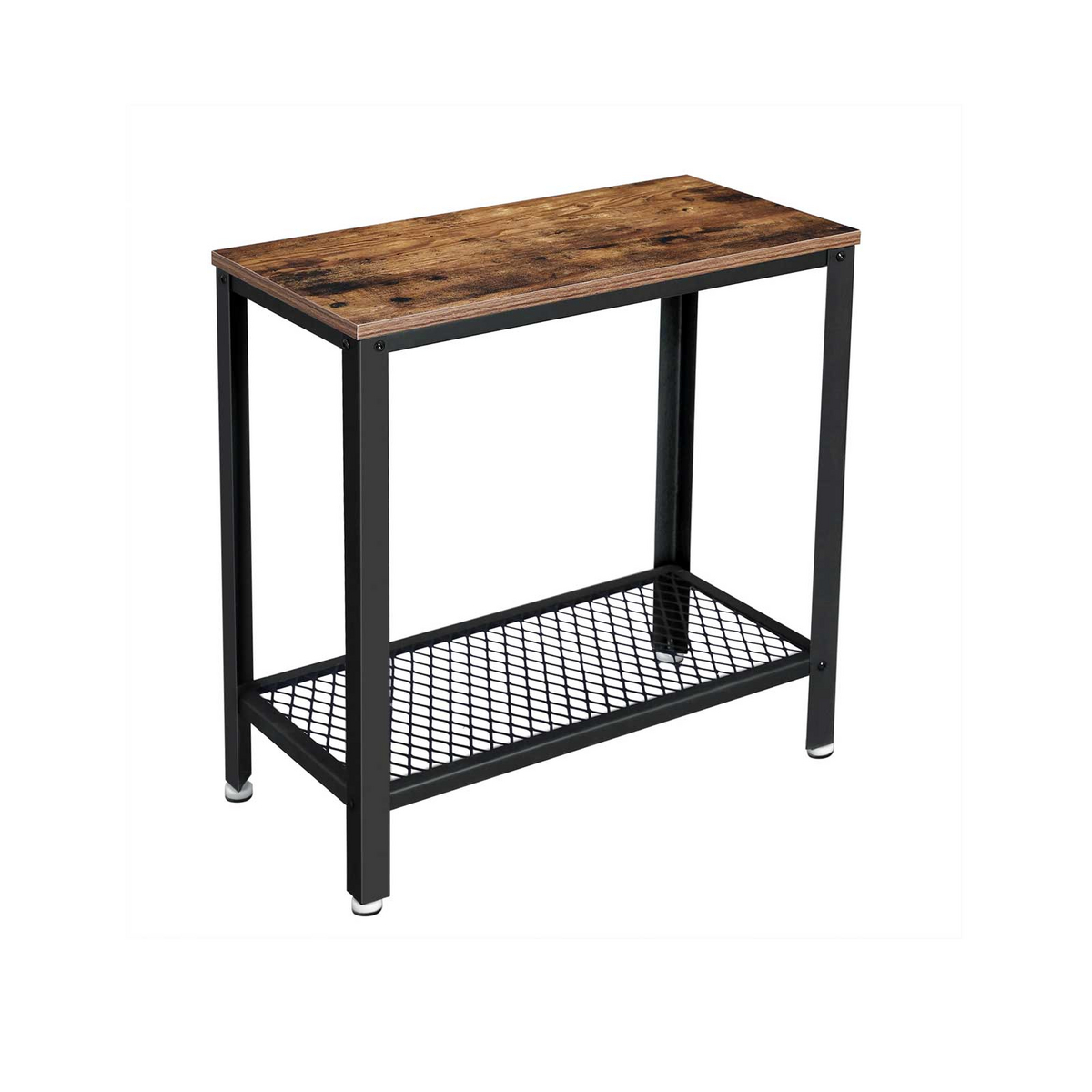 VASAGLE sidobord, 60 × 30 × 60 cm, rustikbrun, LET31BX