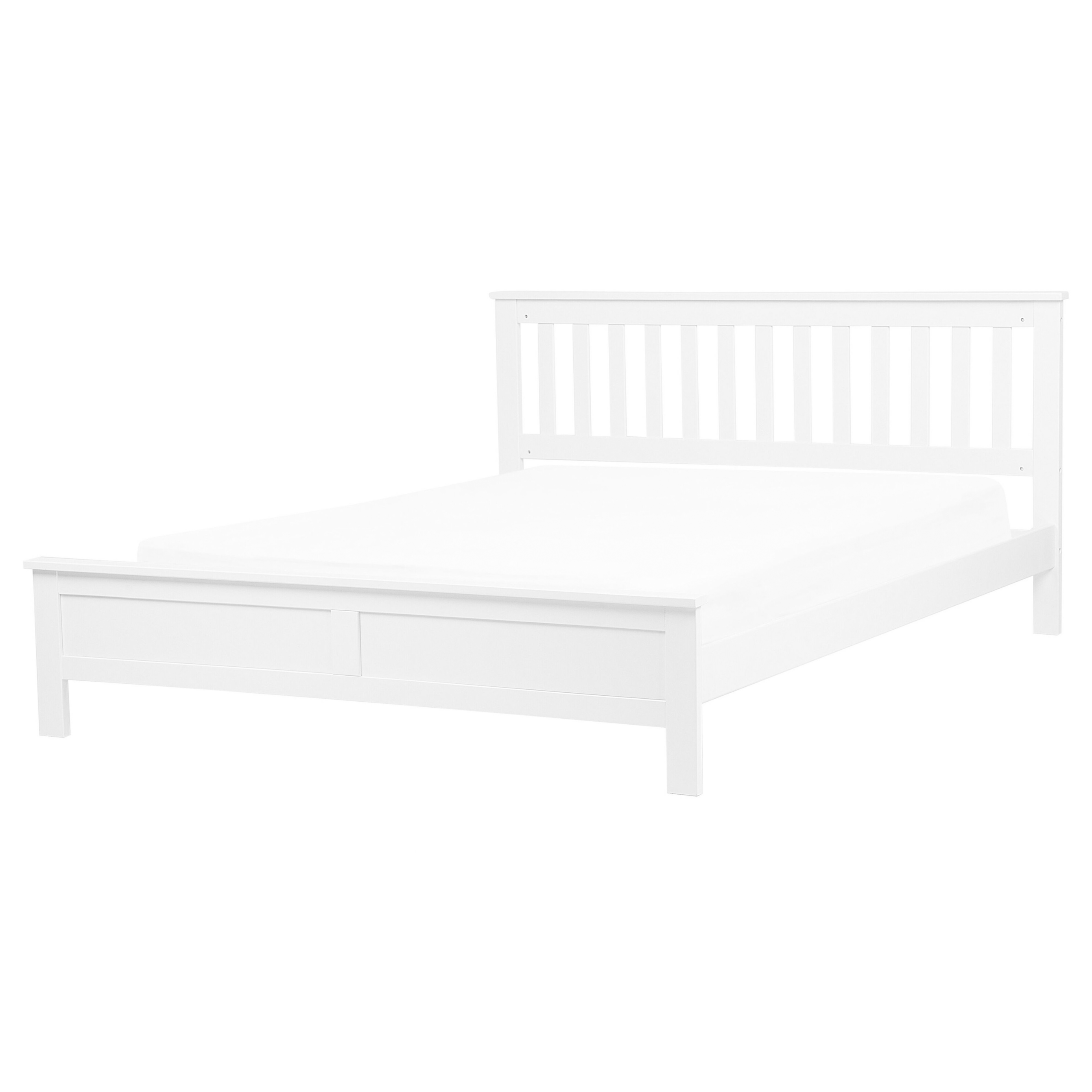 Säng med lamellram Furu MAYENNE 160 x 200 cm Vit