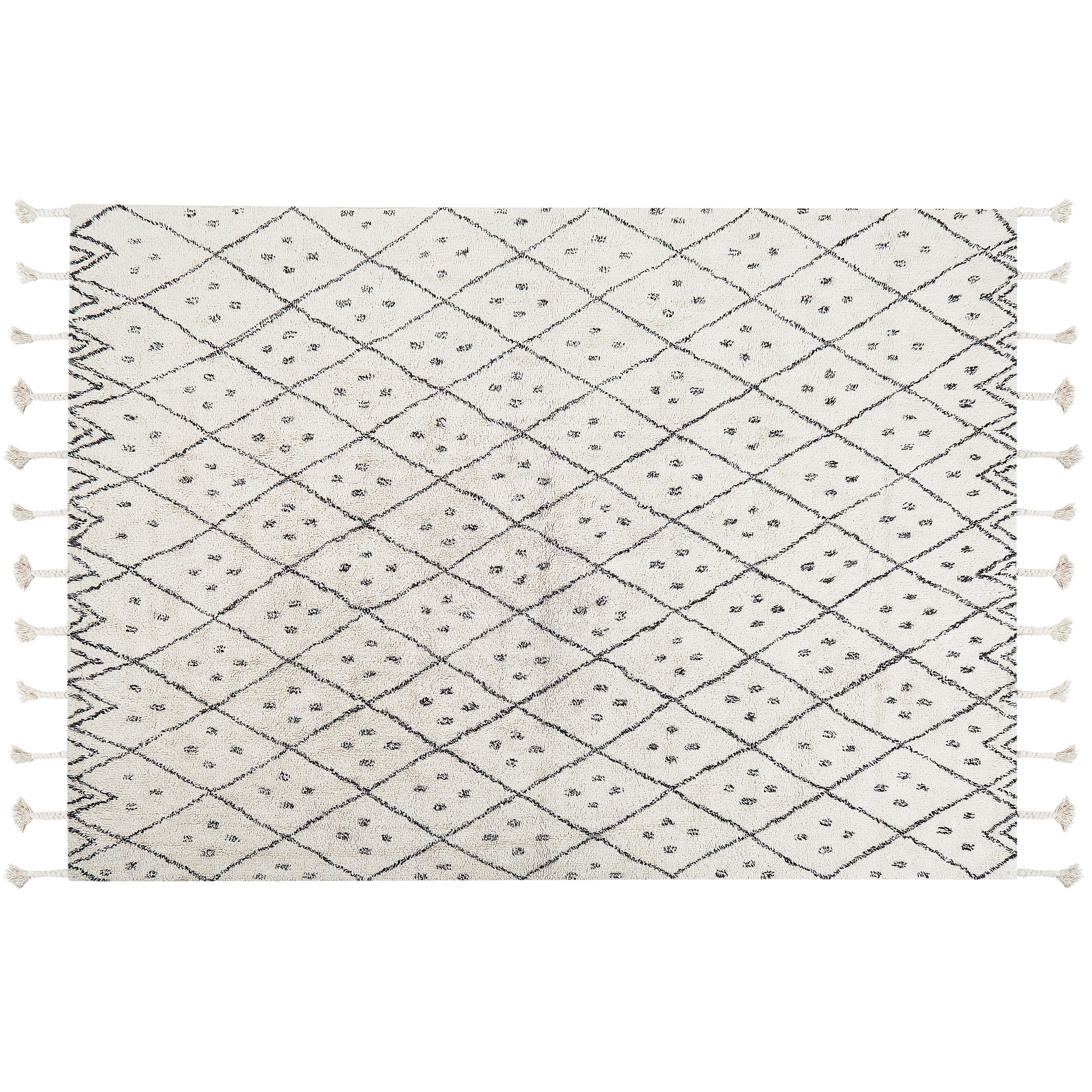 Matta AGADIR Off-White 140 x 200 cm Bomull