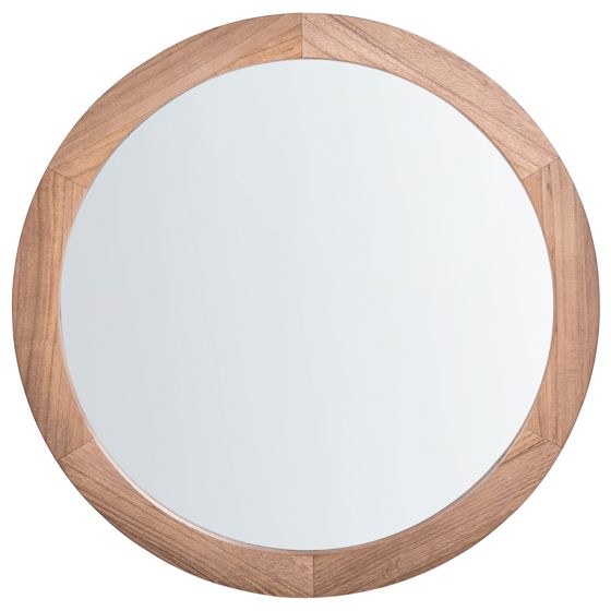 Väggspegel LASALLE 76 cm 76 cm Kejsarträ Ljusbrun