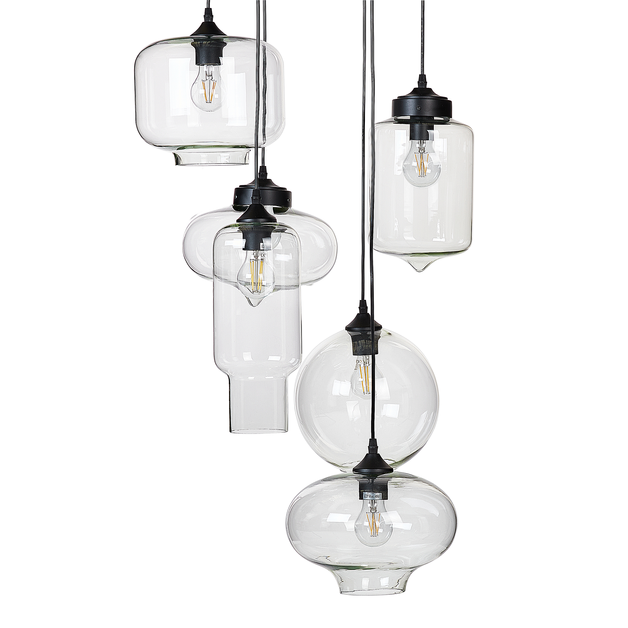 Pendellampa BEMBOKA Glas Transparent