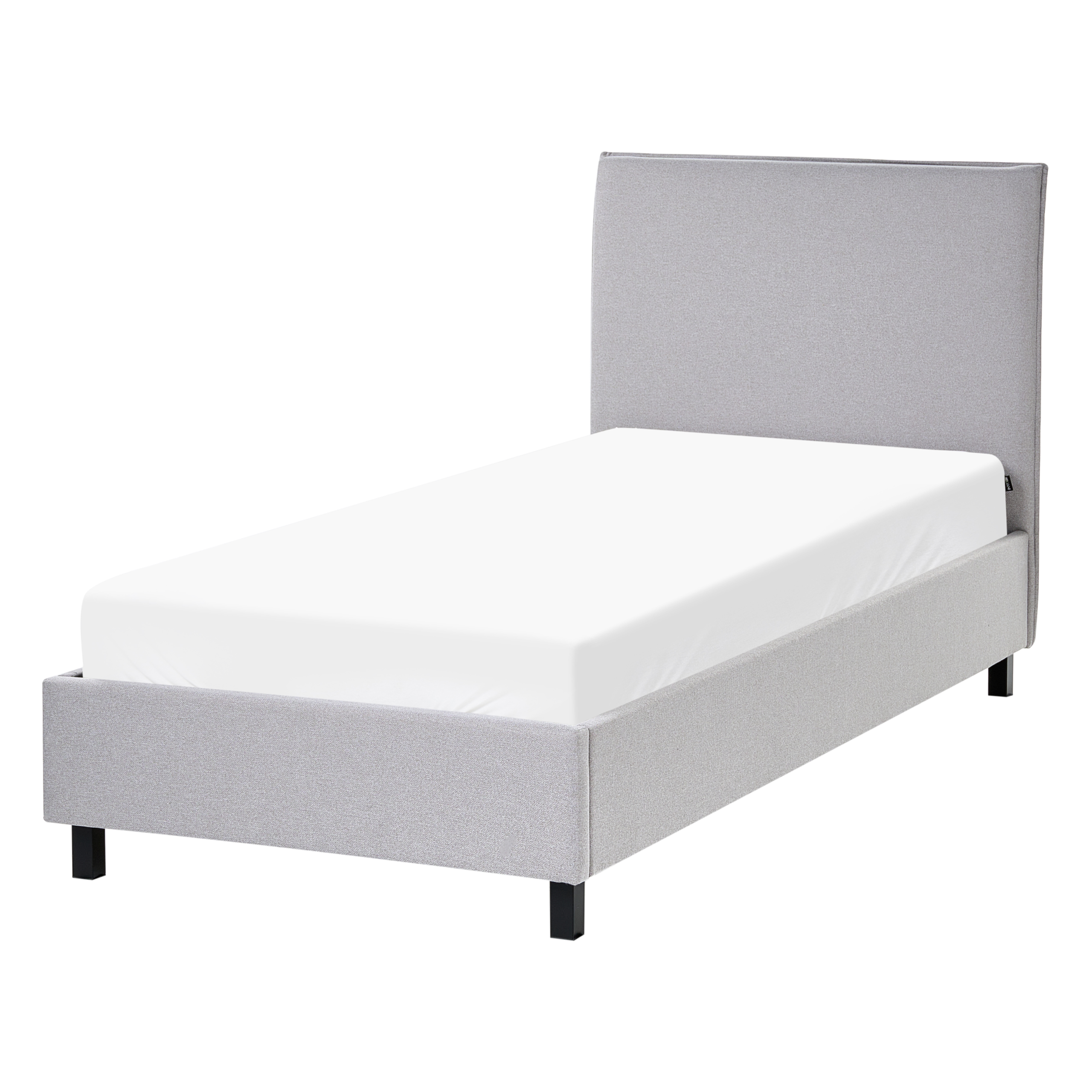 Säng med lamellram SENNEZ 90 x 200 cm Ljusgrå