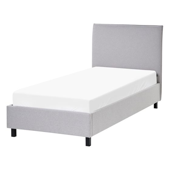 Säng med lamellram SENNEZ 90 x 200 cm Ljusgrå