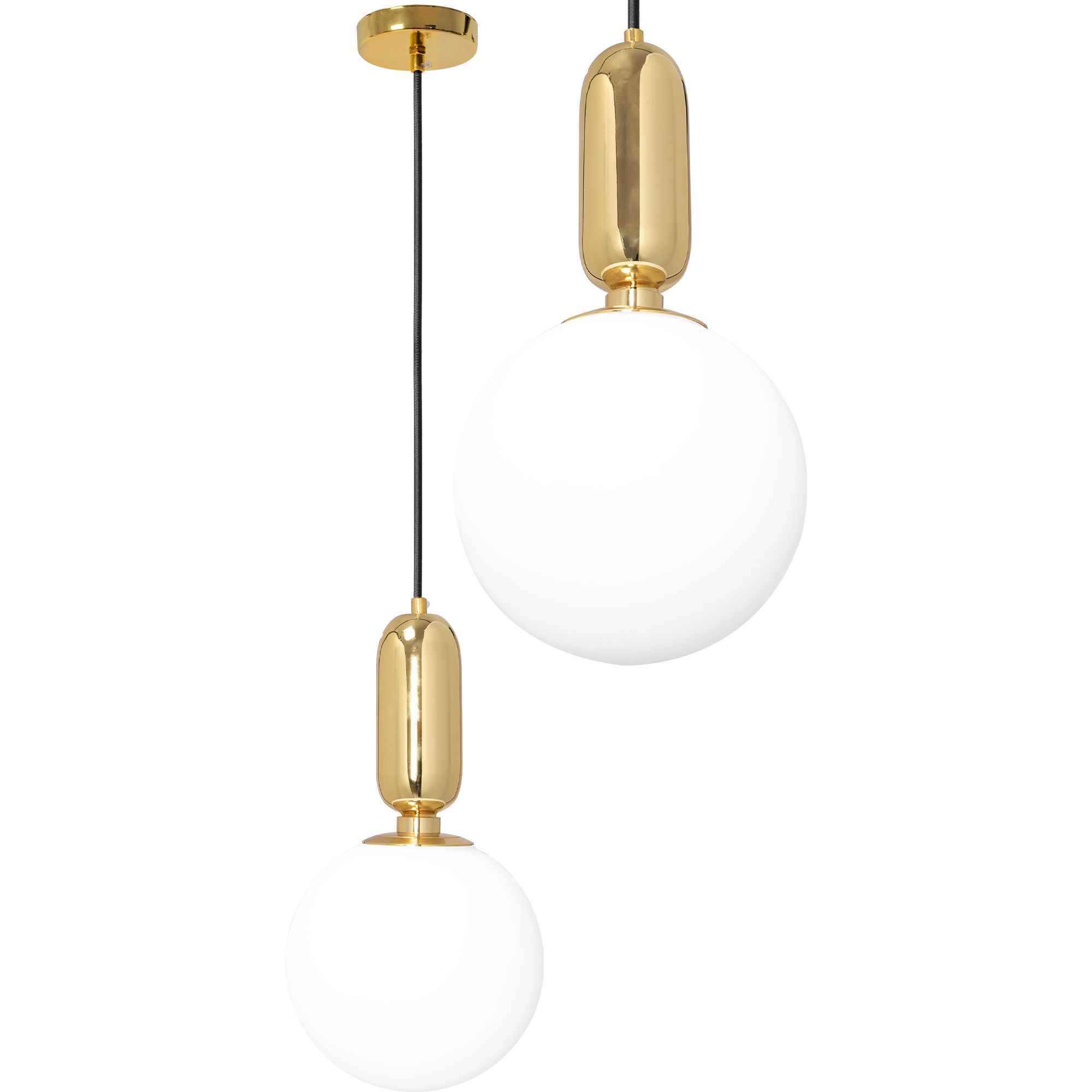 TOOLIGHT hängande taklampa APP474-1CP Guld 19x19x19cm