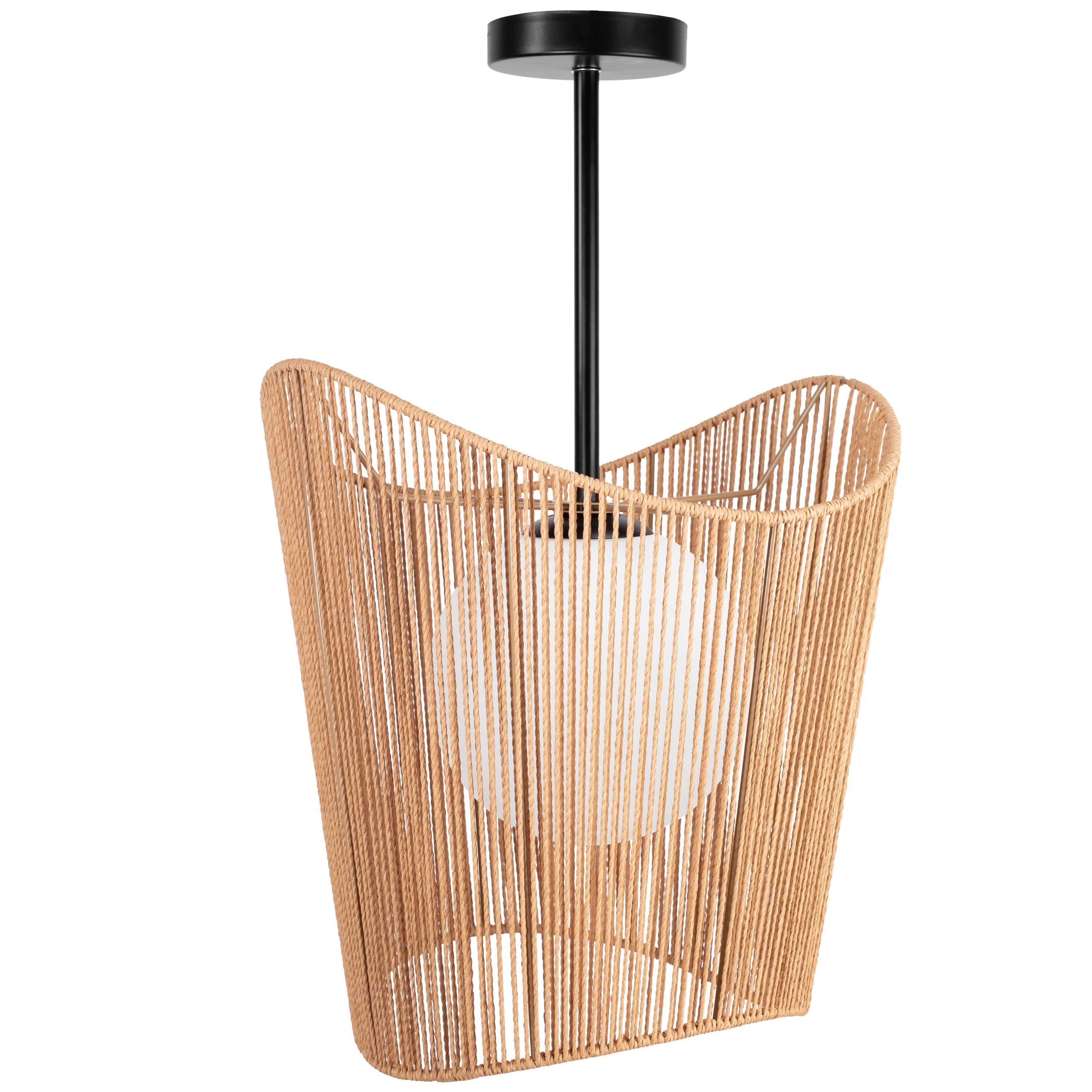 TOOLIGHT hängande taklampa APP1588-1CP BOHO Beige 41,5x39x41,5cm