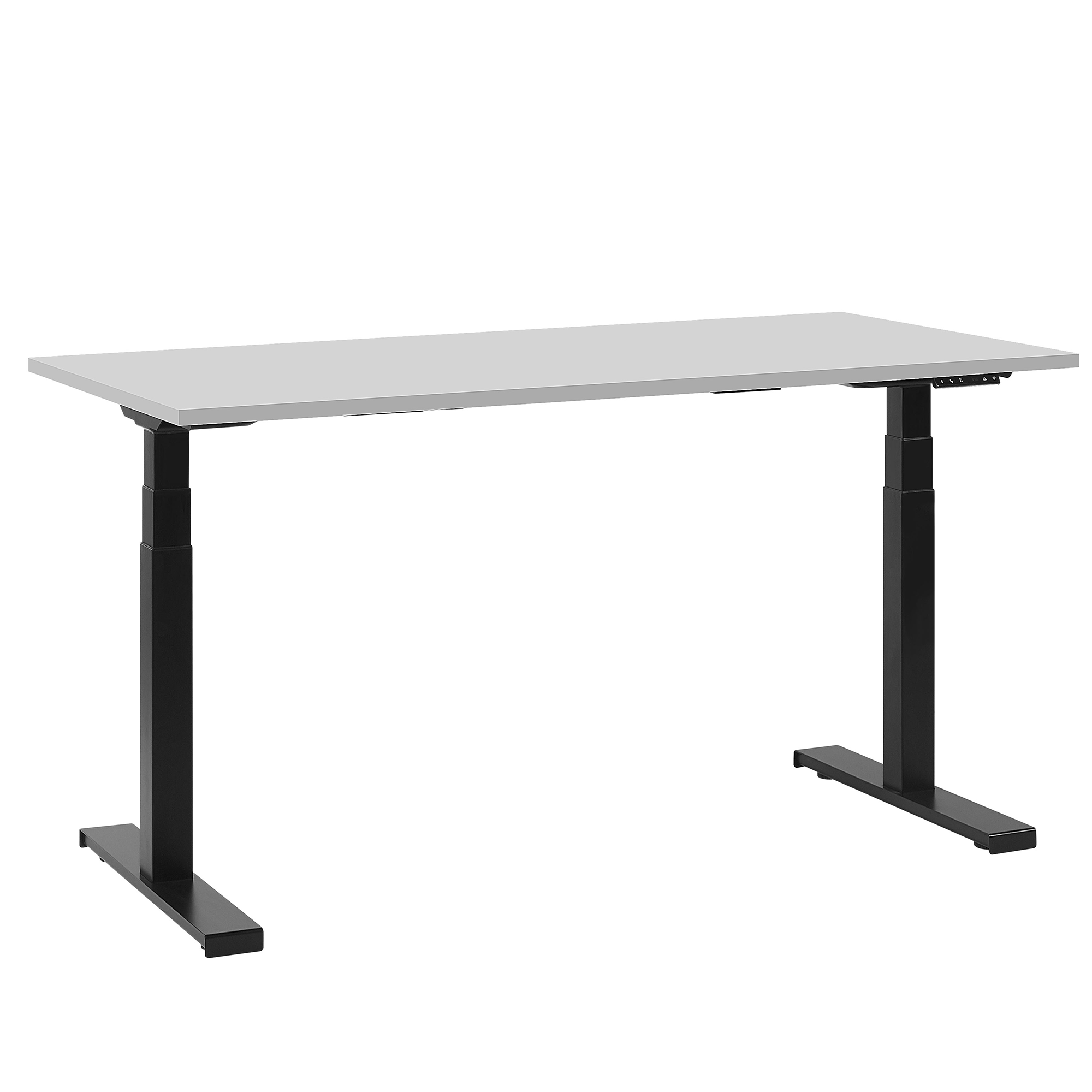 Elektriskt höj- och sänkbart skrivbord DESTIN II 130 cm 72 cm Grå/ Svart