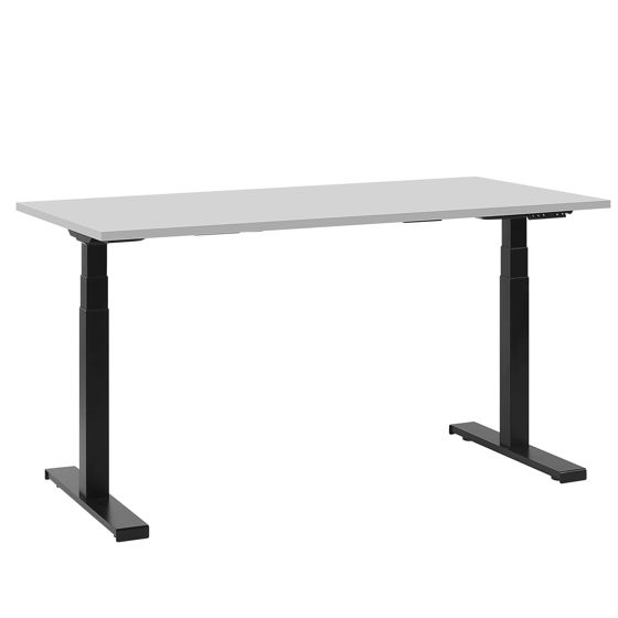 Elektriskt höj- och sänkbart skrivbord DESTIN II 130 cm 72 cm Grå/ Svart