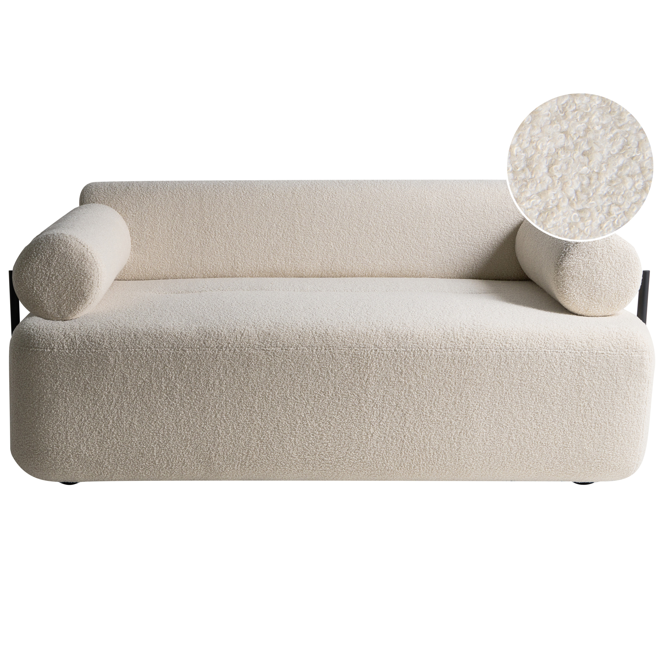 Soffa 2-sits ELVA Bouclé Off-White