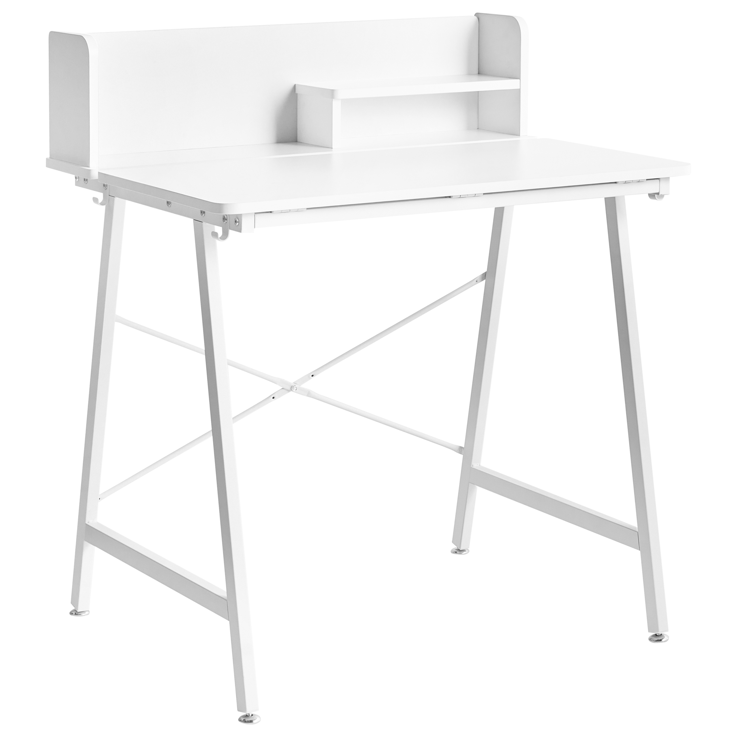 Ritbord med justerbar skiva ALAND 80 cm 62 cm Vit