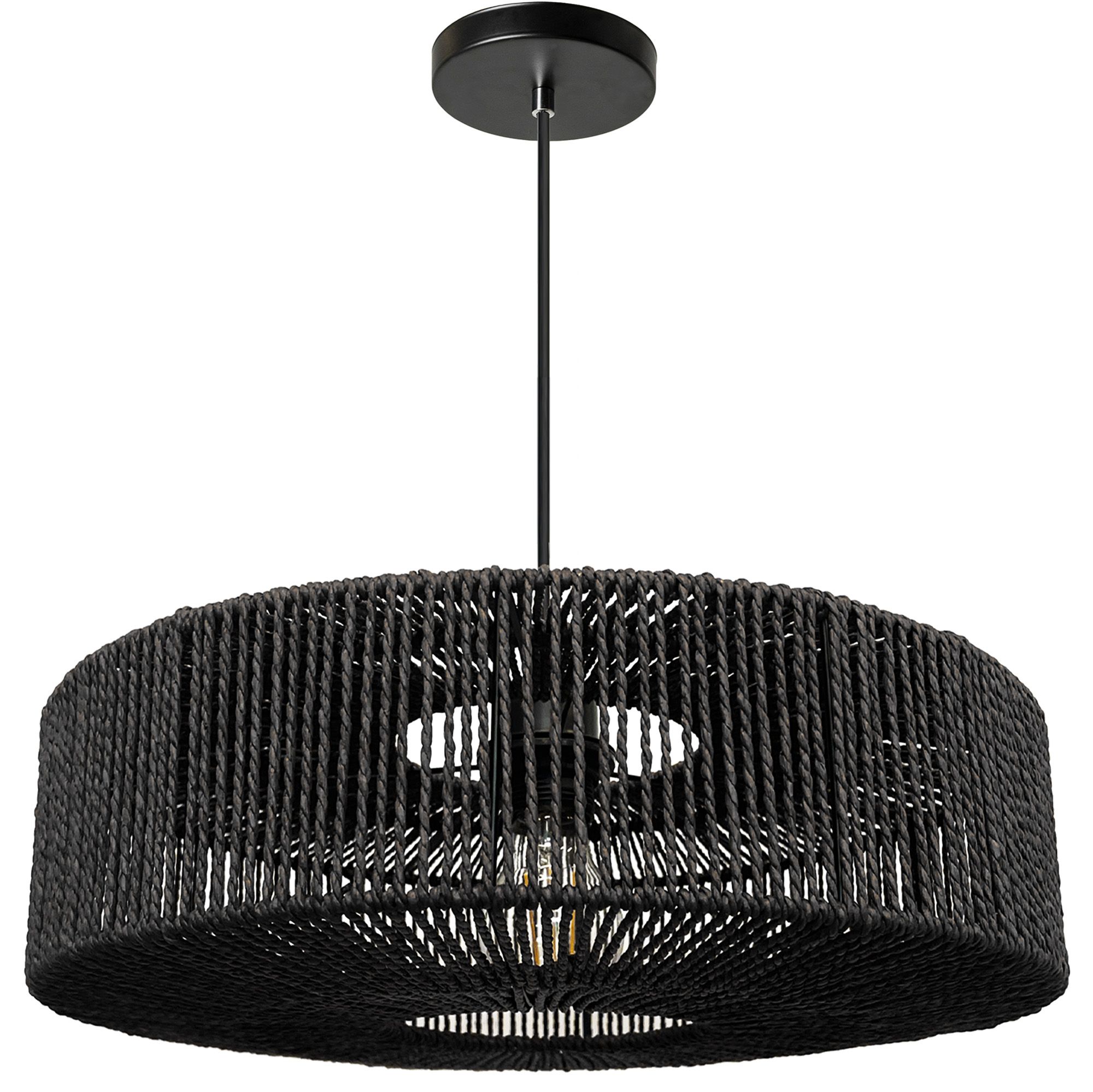 TOOLIGHT hängande taklampa APP1484-1C Svart 40x40x12,5cm