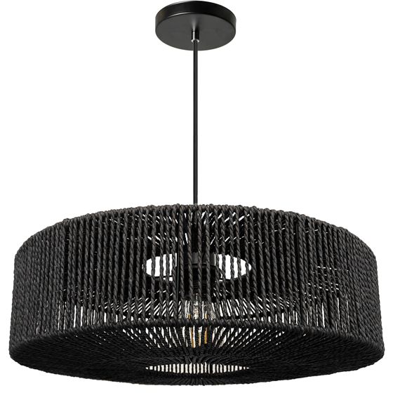 TOOLIGHT hängande taklampa APP1484-1C Svart 40x40x12,5cm