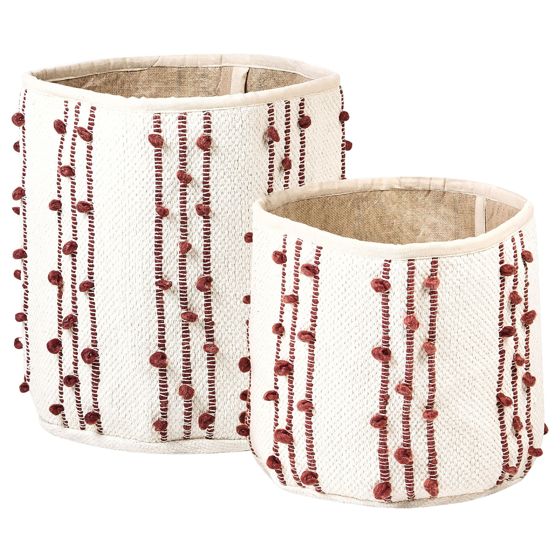 Set med 2 korgar KHEL Bomull Beige