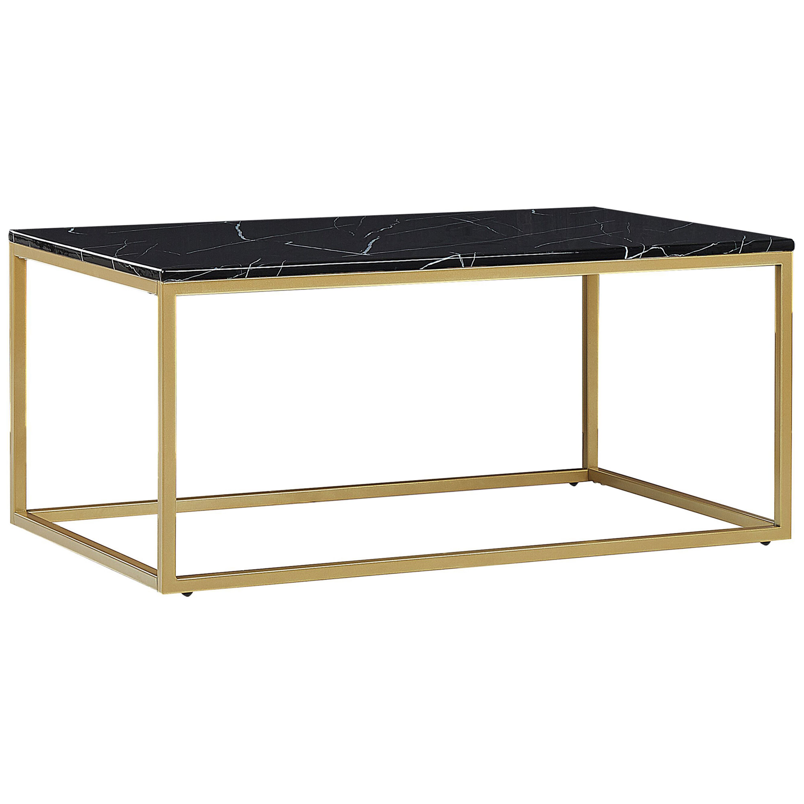 Soffbord DELANO Svart/ Guld
