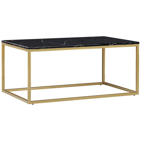 Soffbord DELANO Svart/ Guld