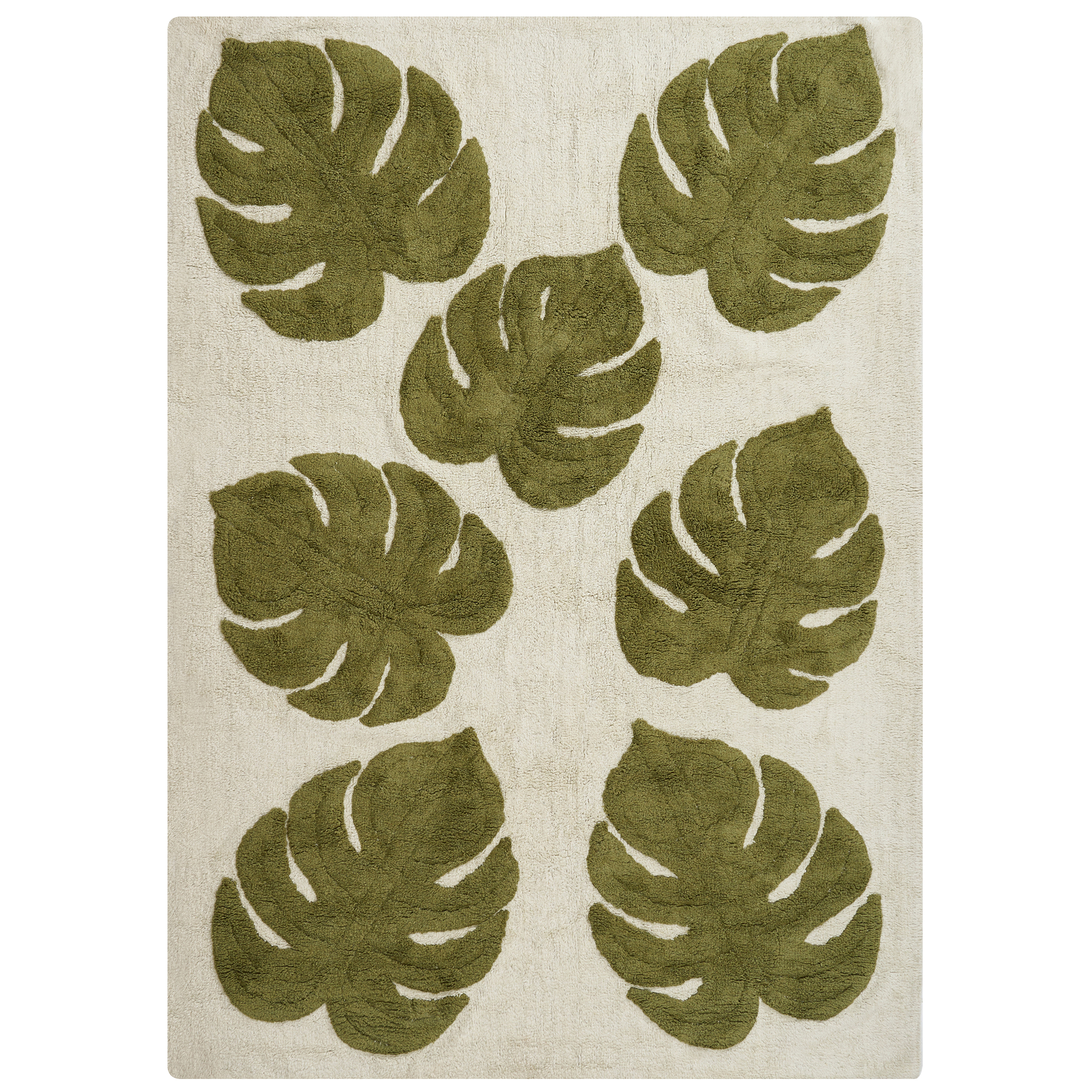 Barnmatta BOTANIST Beige 140 x 200 cm Bomull