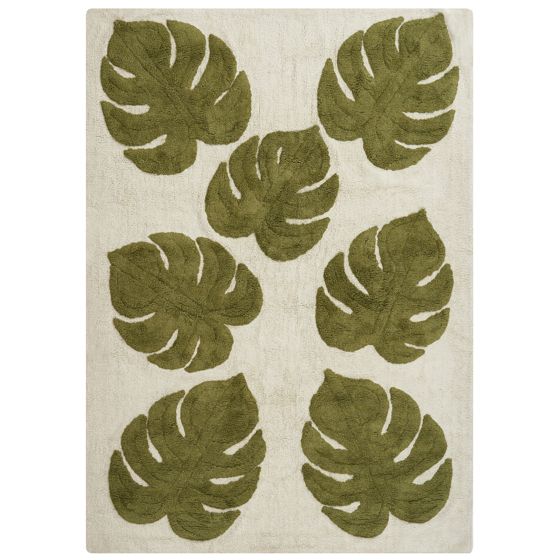 Barnmatta BOTANIST Beige 140 x 200 cm Bomull